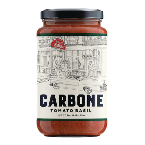Carbone Pasta Sauce -Tomato Basil  24 Oz, 6/cs.