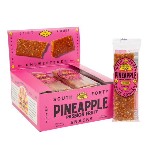 South Forty Fruit Bars -Pineapple Passion 1.2 Oz, 36/cs EXP: 02/20/2027