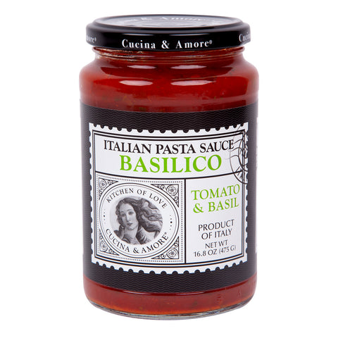 Cucina & Amore Pasta Sauce - Tomato w/Basil  16.8 Oz, 6/cs EXP: 02/2029