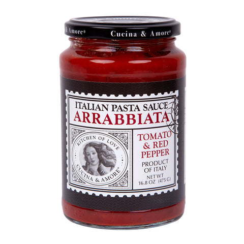 Cucina & Amore Pasta Sauce - Arabbiata 16.8 Oz, 6/cs EXP: 10/2029
