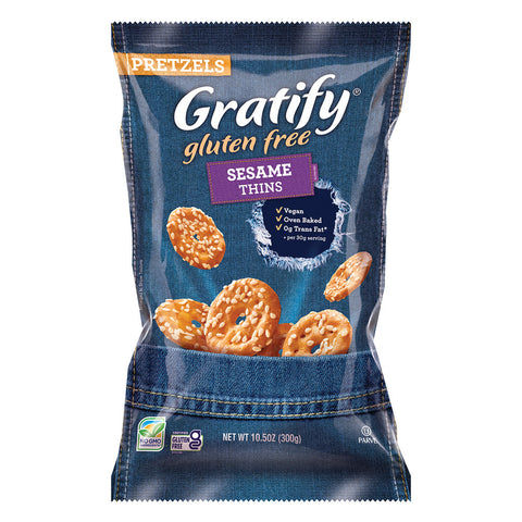 Gratify Pretzel Sesame 10.5 Oz, 6/cs EXP: 03/17/2027