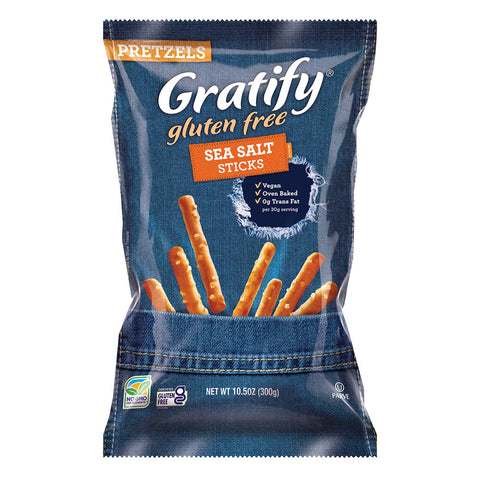 Gratify Pretzel Sticks 10.5 Oz, 6/cs  EXP: 03/04/2027