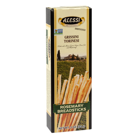 Alessi Breadsticks Rosemary 4.40 Oz, 12/cs. EXP: 1/12/2028