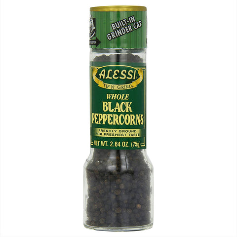 Alessi Black Pepper Grinder 2.64 Oz, 6/cs.  EXP: 12/21/2028