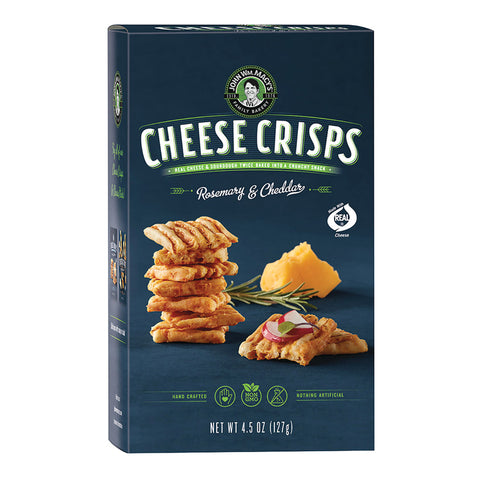 John WM. Macy's CheeseCrisps -Rosemary & Cheddar 4.5 Oz, 6/cs.