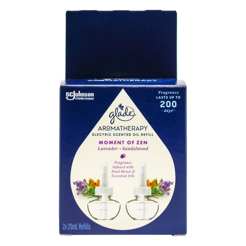 Glade Scented Oil Refill -Lavender Sandalwood 2 Pk,  20 Ml (0.68 Oz), 4/cs.