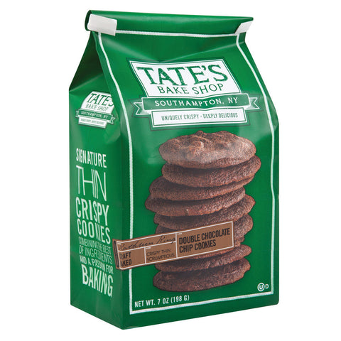 Tate's Bake Cookies -Double Chocolate Chip 7 Oz, 12/cs.EXP: 09/02/2026