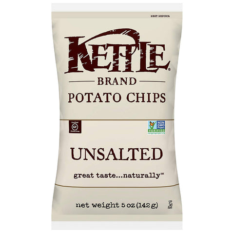 Kettle Potato Chips -Unsalted 5 Oz, 15/cs.EXP: 08/15/2026
