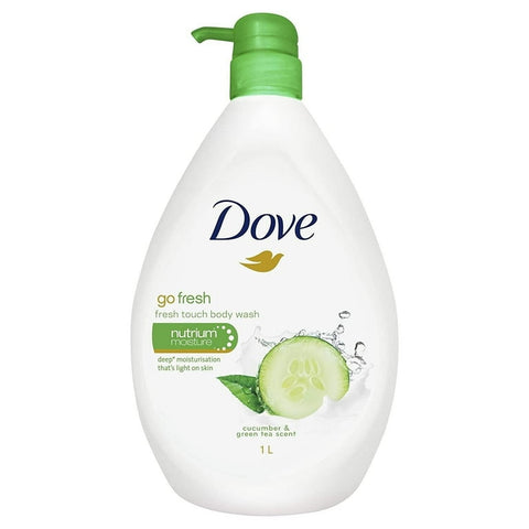 Dove Body Wash w/Pump -Cucumber 33.8 Oz, 12/cs.