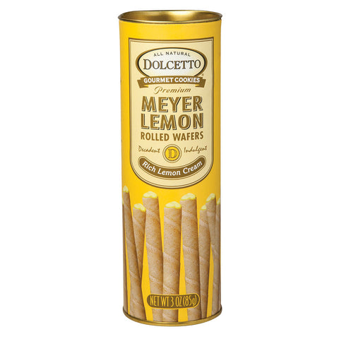 Dolcetto Wafer Rolls - Lemon  3 Oz, 12/cs. EXP: 02/23/2027