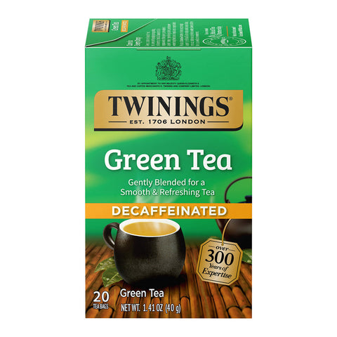 Twinings Tea -Green Tea Decaf 20 Ct, 6/cs. EXP: 05/02/2029