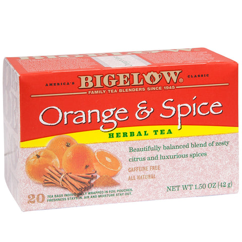 Bigelow Tea - Orange and Spice 20 CT, 6/cs. EXP: 11/2026