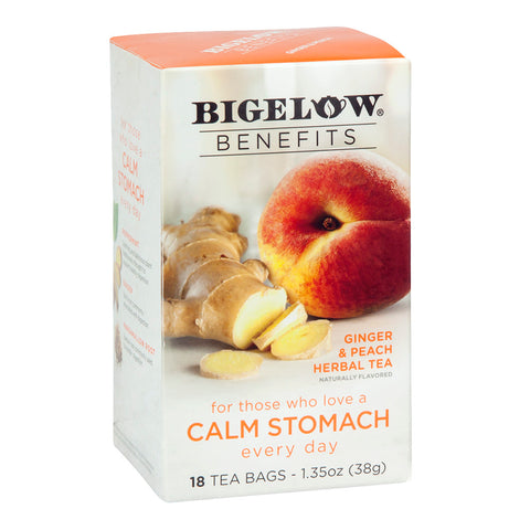 Bigelow Tea - Ginger Peach Benefits 18 CT, 6/cs. EXP: 10/2026