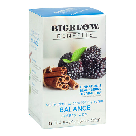 Bigelow Tea - Cinnamon Blackberry Benefits 18 CT, 6/cs. EXP: 10/2026
