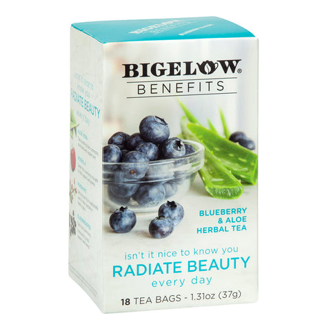 Bigelow Tea - Blueberry Aloe Benefits 18 CT, 6/cs. EXP: 09/2026