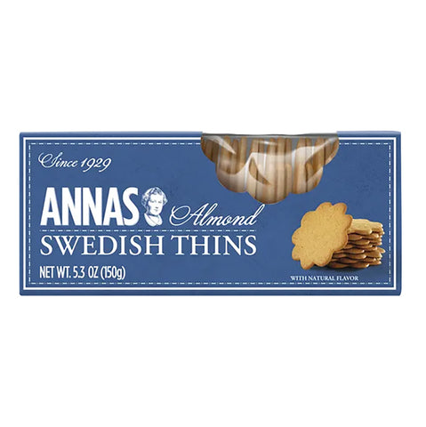Anna's Almond Thins 5.25 Oz, 12/cs  EXP: 10/12/2026