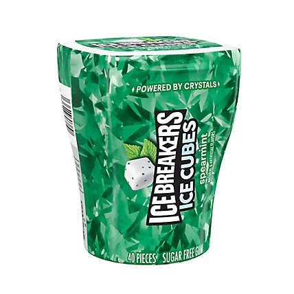 Ice Breakers Ice Cubes Spearmint Sugar Free Gum 40 CT, 6/cs EXP: 06/2027