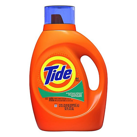 Tide Liquid Detergent  -Mountain Spring  92 Oz, 4/cs.