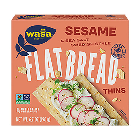 Wasa Crispbread -Sesame Thins 6.7 Oz, 10/cs