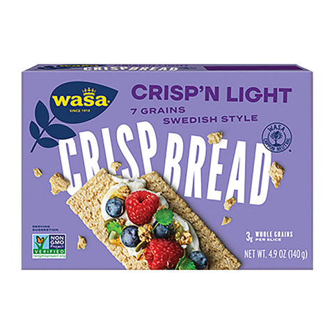 Wasa Crispbread -7 Grain Light 4.9 Oz, 10/cs  EXP: 11/2026