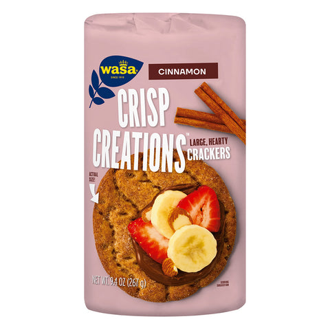 Wasa Crisp Creations Cinnamon 9.4 Oz, 8/cs  EXP: 01/31/2027