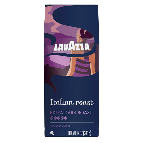 Lavazza Italian Roast Ground Coffee 12 Oz, 6/cs. EXP: 08/30/2027