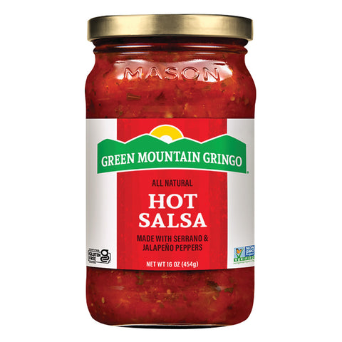 Green Mountain Gringo Salsa -Hot 16 Oz, 12/cs.  EXP: 06/01/2027