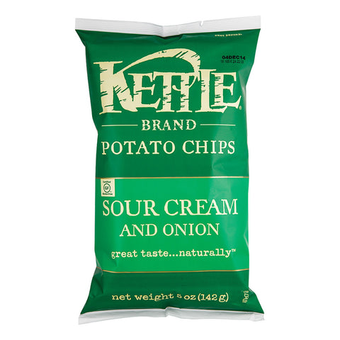 Kettle Potato Chips -Sour Cream & Onion 5 Oz, 15/cs.EXP: 08/15/2026