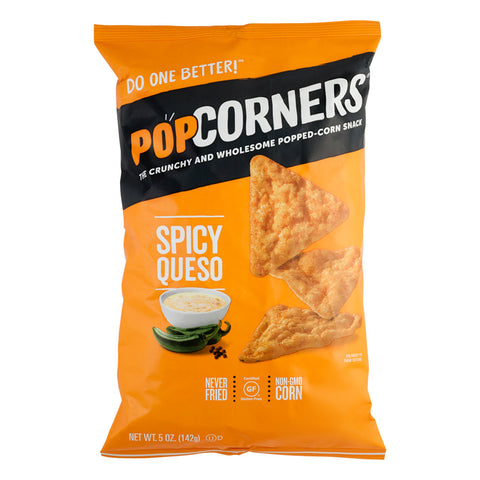 PopCorners Popped Corn -Dairy Spicy Queso 5 Oz, 12/cs.EXP:10/06/2026