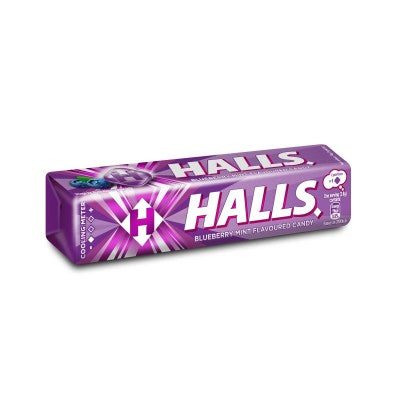 Halls Stick Candy -Blueberry 34 G (1.20 Oz), 20/cs.