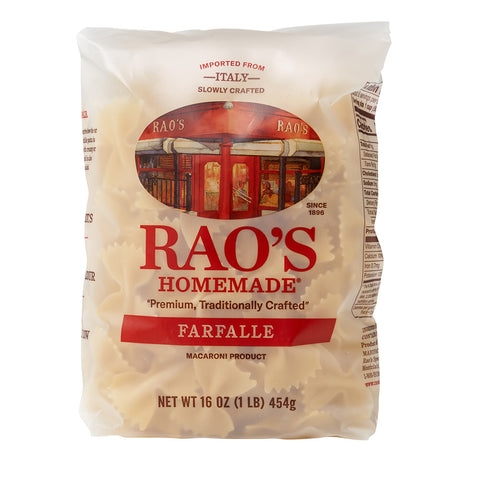 Rao's Pasta -Homemade Farfalle 16 Oz, 6/cs EXP: 2/17/2028