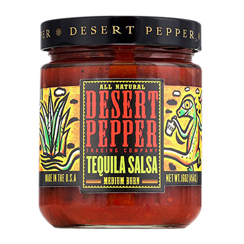 Desert Pepper Salsa -Tequila Medium 16 Oz, 6/cs.