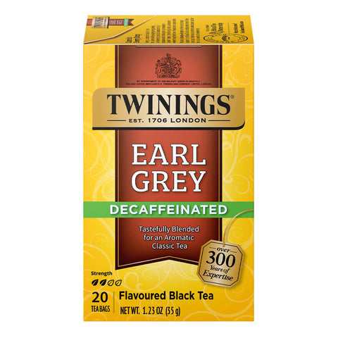 Twinings Tea -Earl Grey Tea  Decaf 20 Ct, 6/cs.