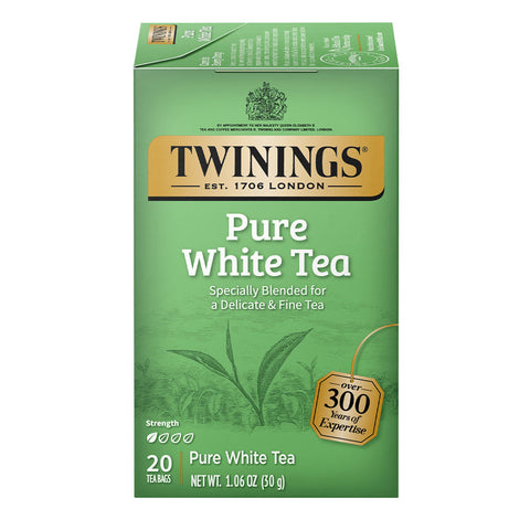 Twinings Tea -Pure White Tea 20 Ct, 6/cs. EXP: 9/13/2028