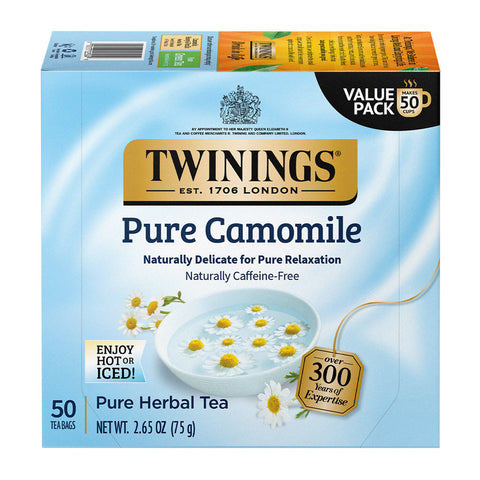 Twinings Tea -Pure Camomile 50 Ct, 6/cs.
