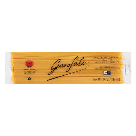 Garofalo Pasta -02 Capellini  16 Oz, 20/cs.  EXP: 5/16/2028