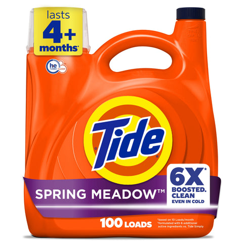 Tide Liquid Detergent -Spring Meadow 125 Oz, 4/cs.