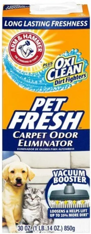 Arm & Hammer Carpet Odor Eliminator Powder -Pet Fresh 30 Oz, 6/cs.