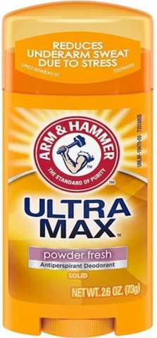 Arm & Hammer Ultramax Deo Stick -Powder Fresh 2.6 Oz, 12/cs.