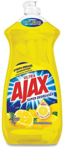 Ajax Dish Liquid -Lemon Super Degreaser 28 Oz, 9/cs.