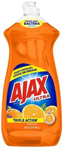 Ajax Dish Liquid -Orange 28 Oz, 9/cs.