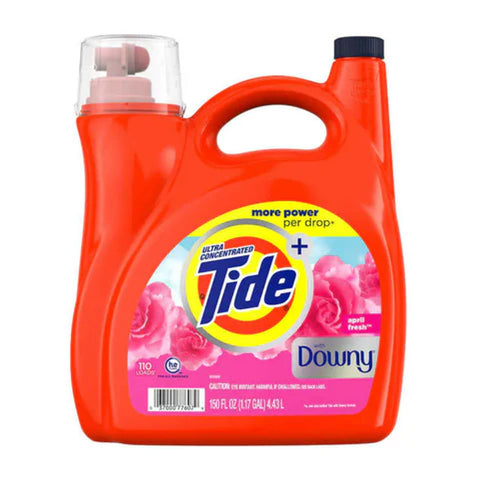 Tide Liquid Detergent -Downy April Fresh  159 Oz, 4/cs.