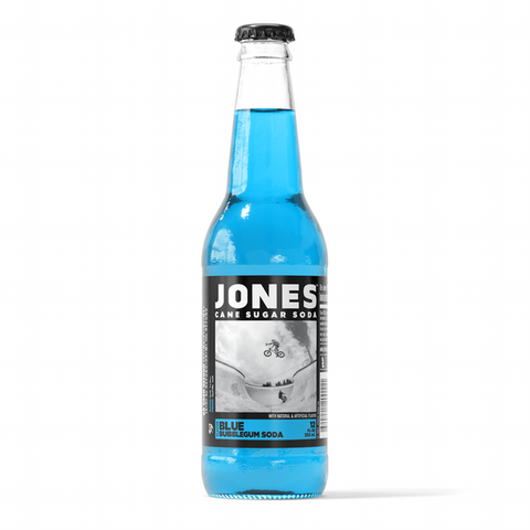 Jones Soda -Blue Bubblegum 12 Oz, 12/cs