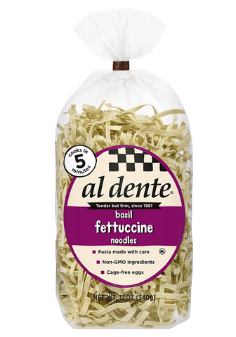 Al Dente Basil Fettuccine 12 Oz, 6/cs