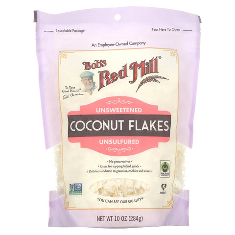 Bob's Red Mill Flaked Coconut Unsweetened 10 Oz, 4/cs EXP: 1/29/2027