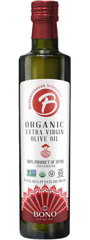 Bono Organic Extra Virgin Olive Oil %100 Spanish 16.9 Oz, 6/cs.  EXP: 12/3/2027