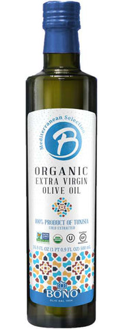 Bono Organic Extra Virgin Olive Oil %100 Tunisian 16.9 Oz, 6/cs.  EXP: 10/28/2027