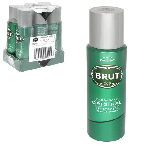 Brut Body Spray -Original 200 Ml, 6/cs.