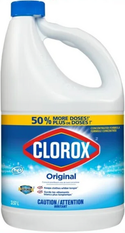 Clorox Bleach Original 121 Oz, 3/cs.