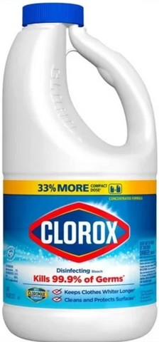 Clorox Bleach Original 43 Oz (1.2 LT), 6/cs.